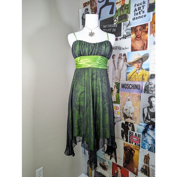 Y2k Green Whimsy Dress - Picture 1 of 7